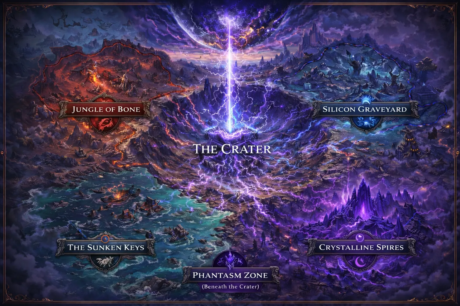 The Crater — world map